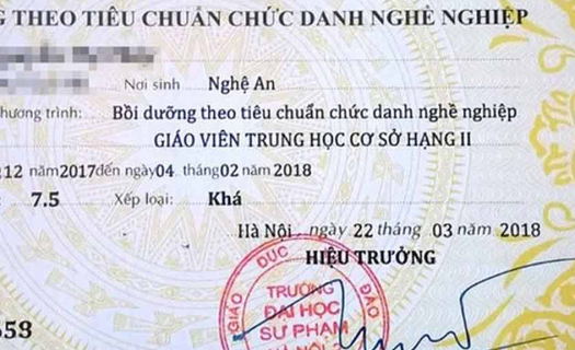 Chứng chỉ chức danh nghề nghiệp: Sao phân hạng đạo đức giáo viên thành 1, 2, 3?